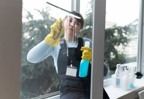 Nettoyage de vitres intérieures et extérieures à la Hoguette